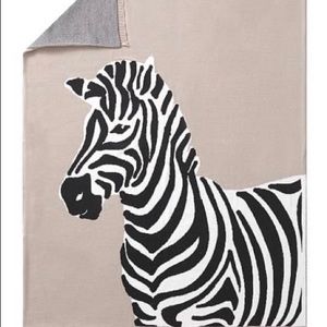 Zebra stroller blanket - new - West Elm x PB Kids